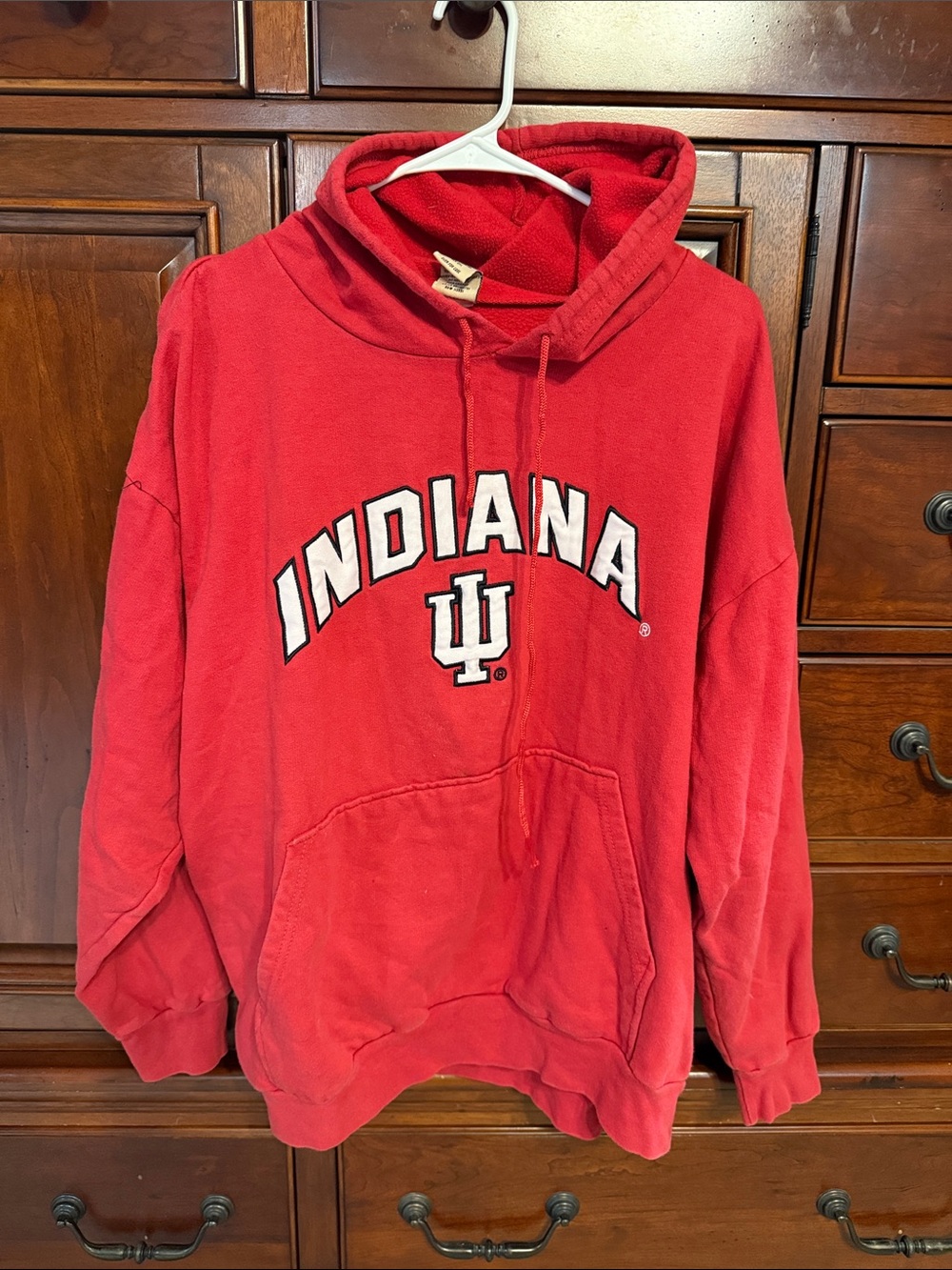 Indiana University Red Hooded Sweatshirt, 2XL